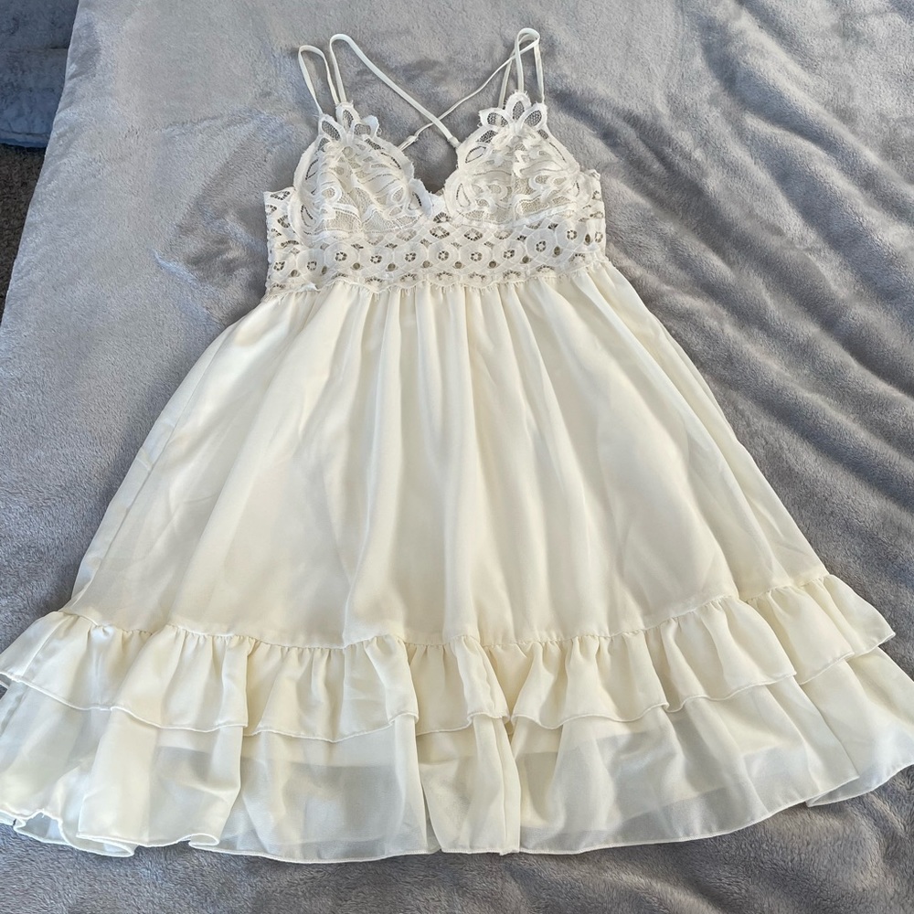 Tiered of the Attitude Lace Dress purchased from Lauriebelles
